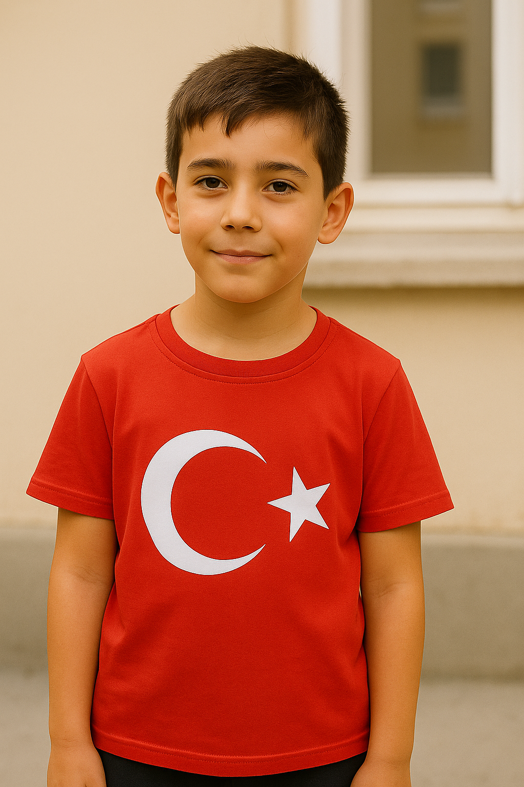 ay yıldızlı çocuk tişörtü