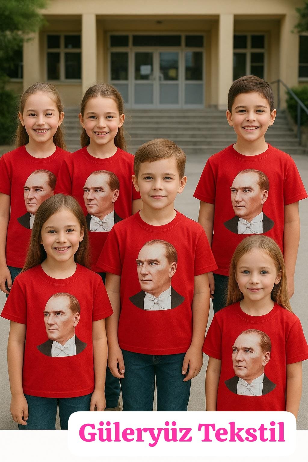 Atatürk baskılı çocuk tişörtü
